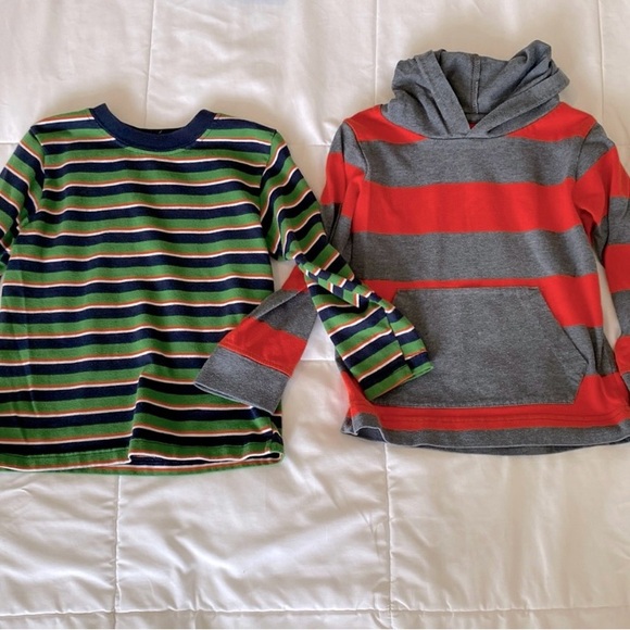 2 long sleeve stripped shirts. Size 3t - Picture 1 of 7